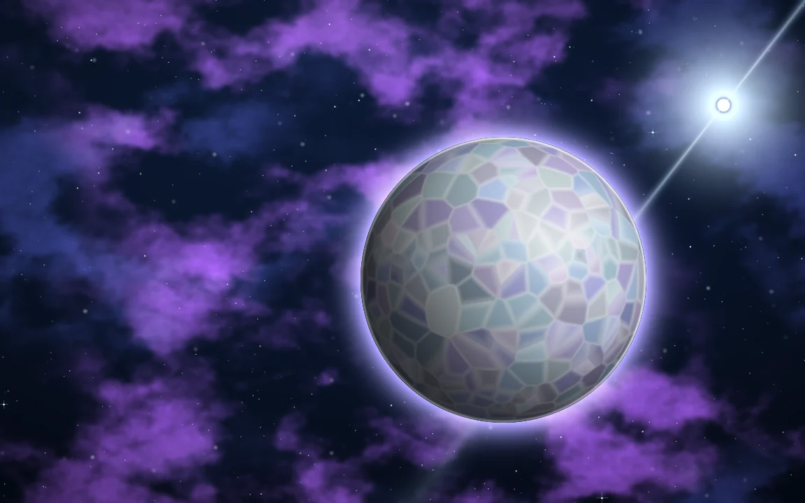 ダイヤモンド惑星(候補)を紹介する図鑑カード