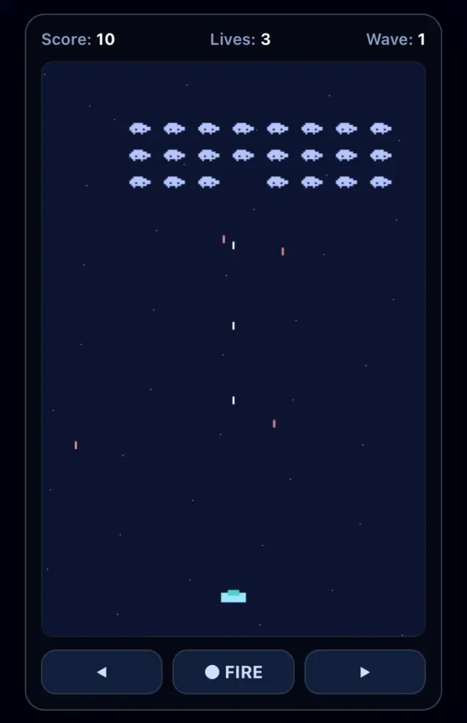 無料宇宙ブラウザゲーム「Planet Defense」のプレイ画面