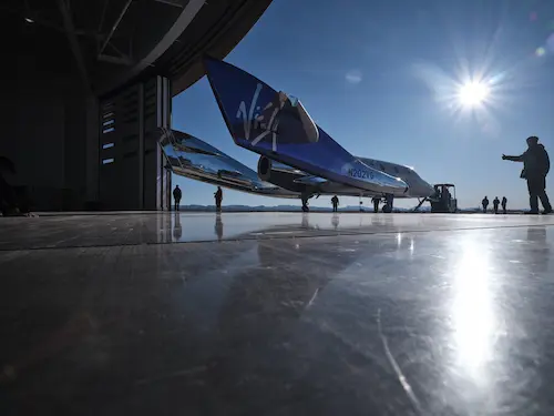 Virgin Galacticの宇宙機（SpaceShip）— 地上での機体外観